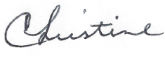 Christine Brown-Quinn Signature