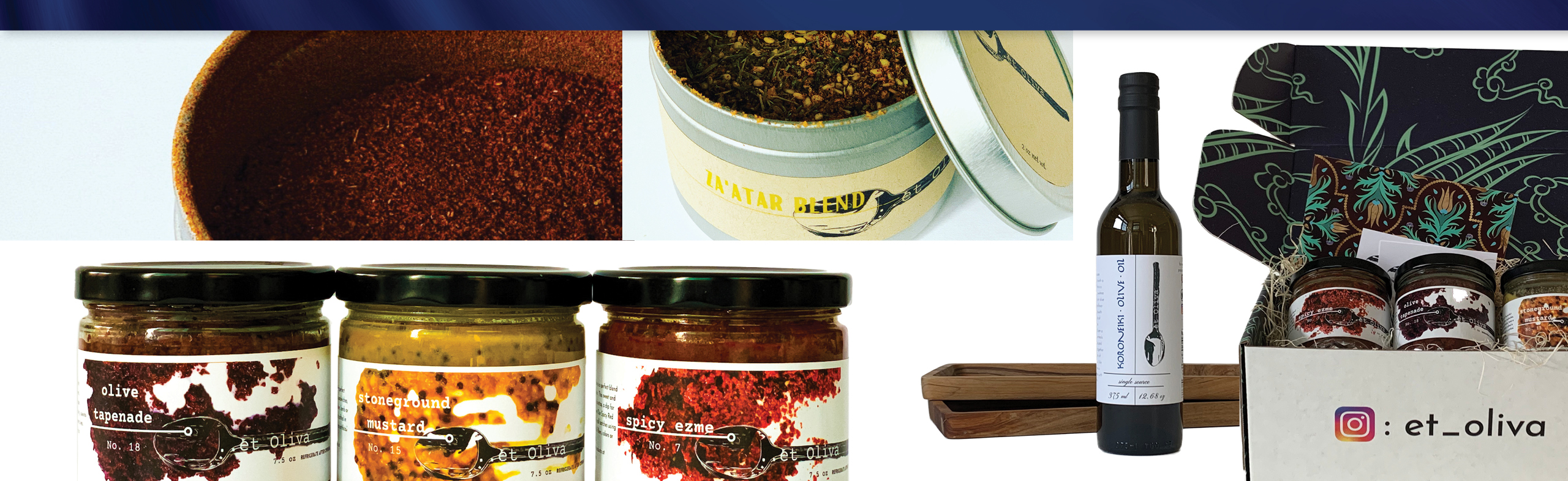 Bottles of various spices