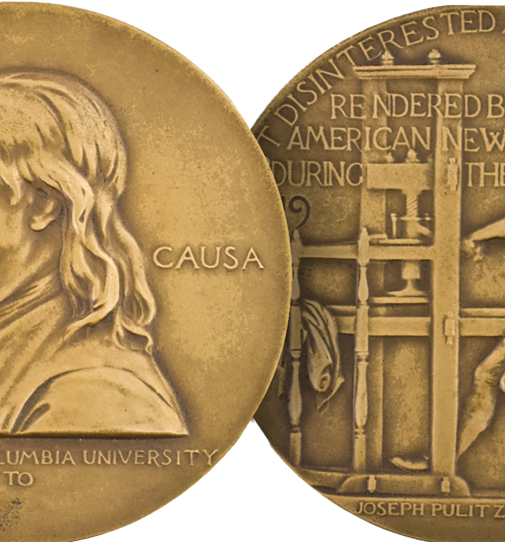 Pulitzer Prize front and back