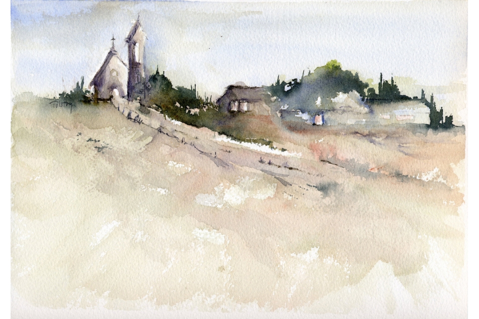 "Church on the Road," by Alex Tolstoy