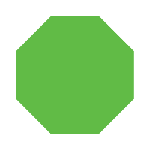 Green octagon