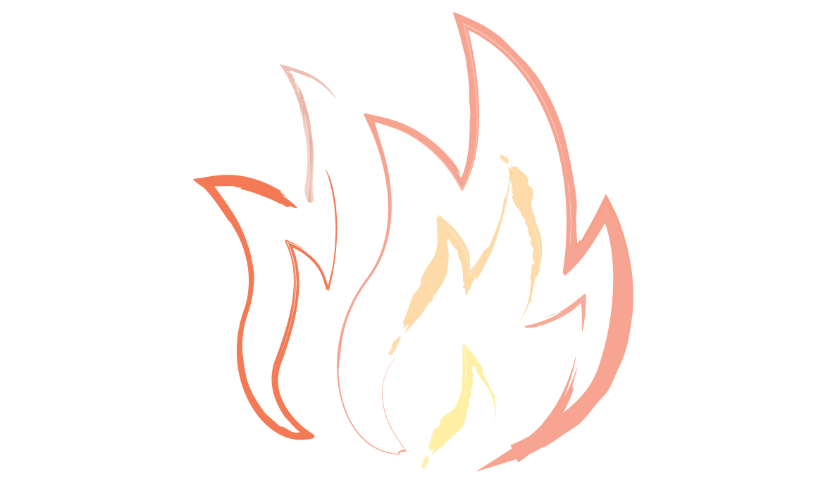 Flame illustration