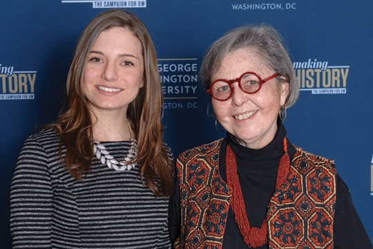 Two women posing for a photo
