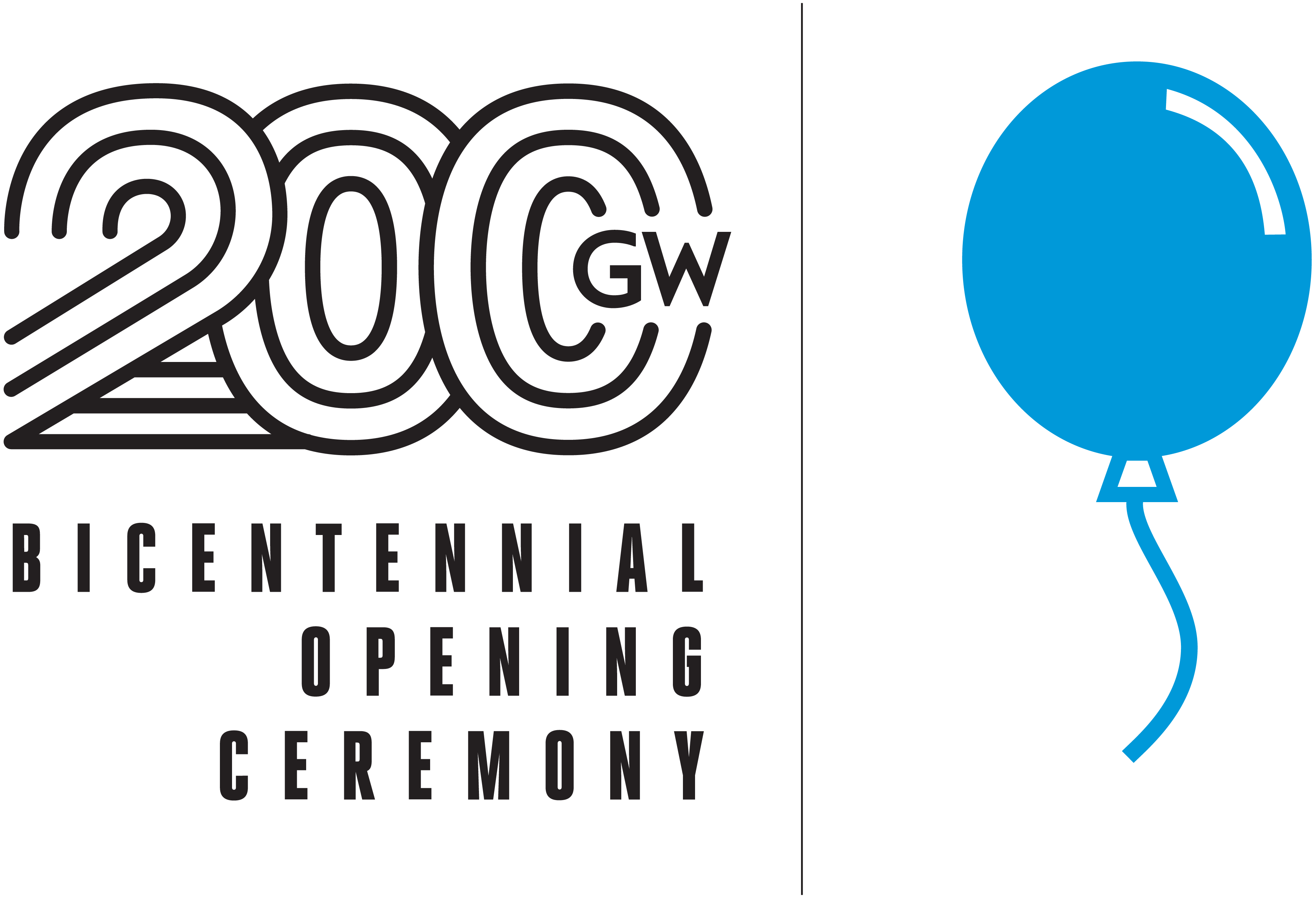 200 GW Bicentennial Logo
