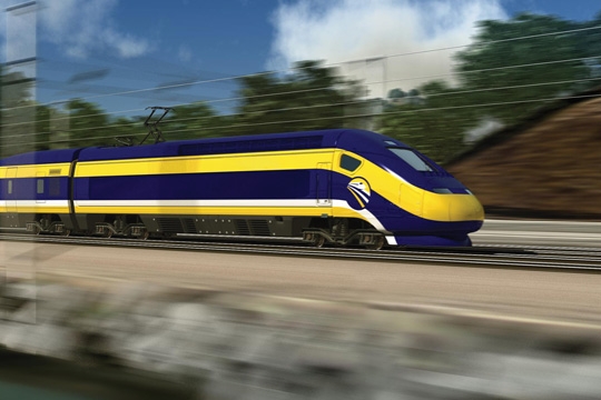 a high speed train