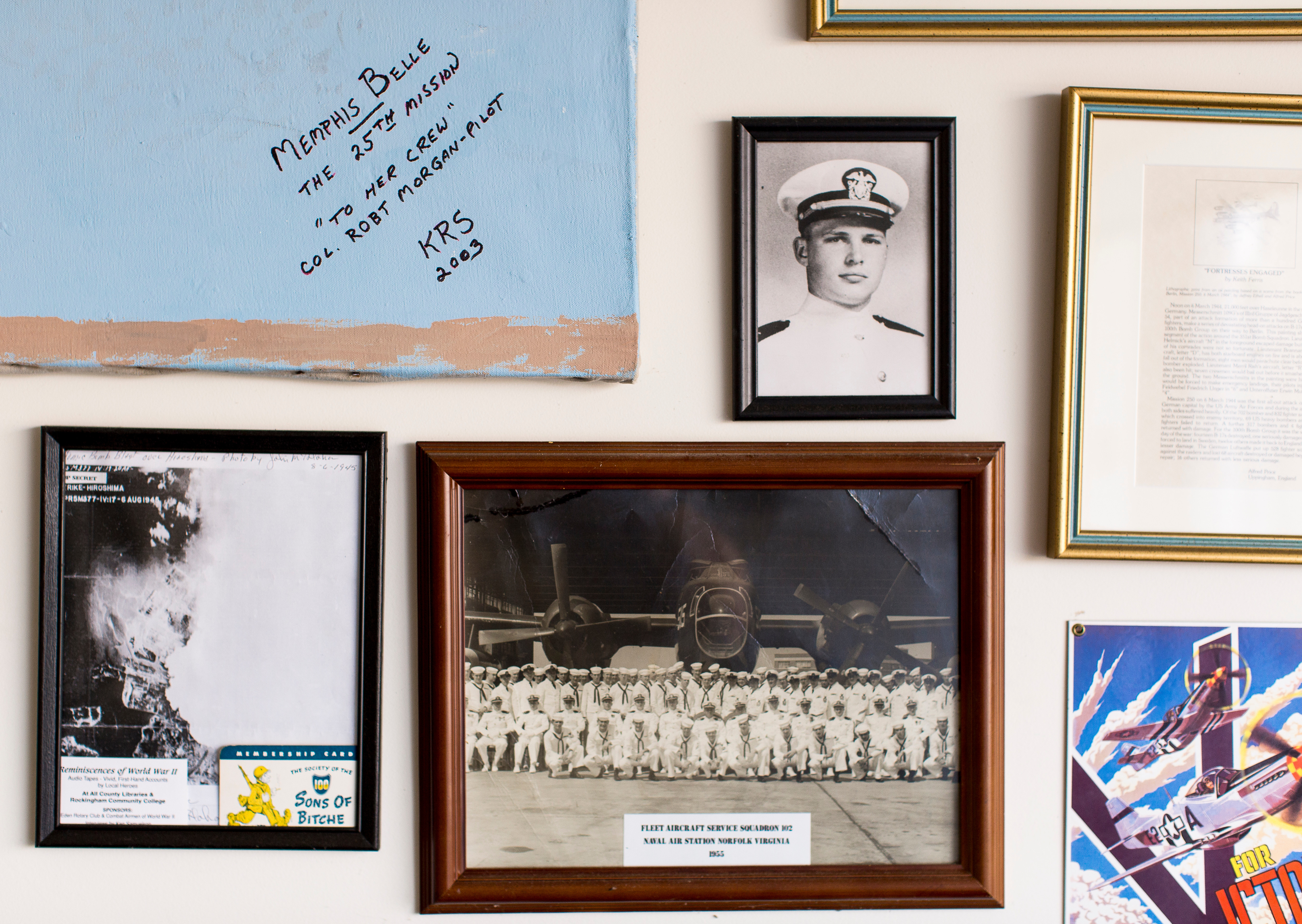 military pictures on the wall