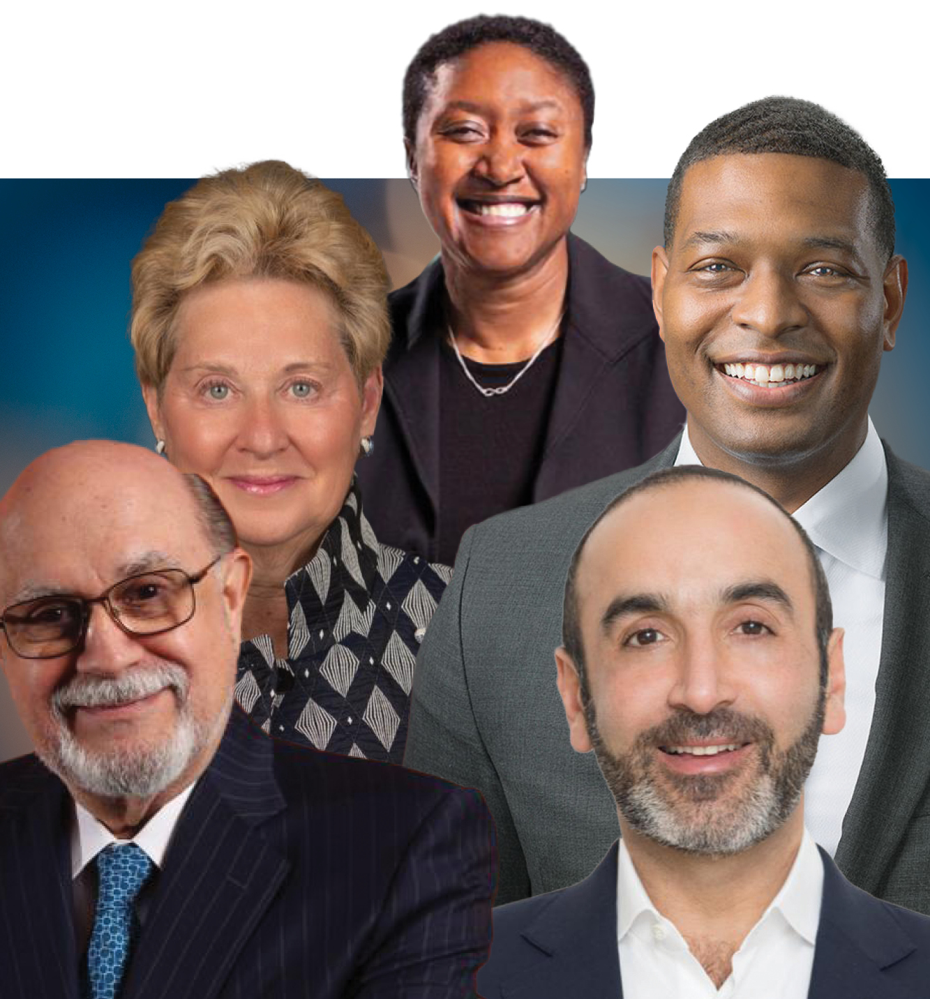 Headshots of 5 newest monumental alumni