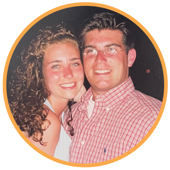 Lisa and Brian in college