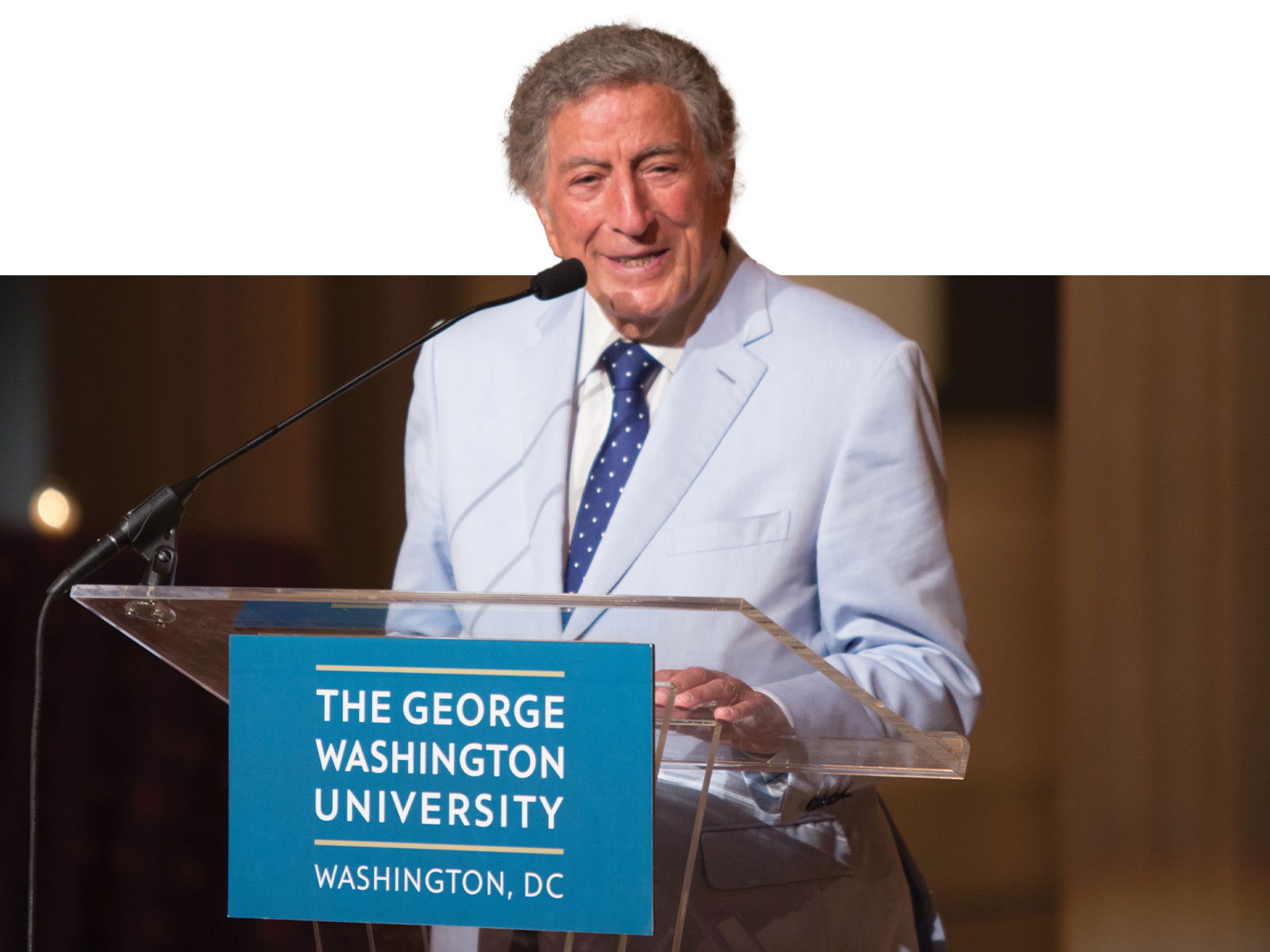 Tony Bennett speaks at GW