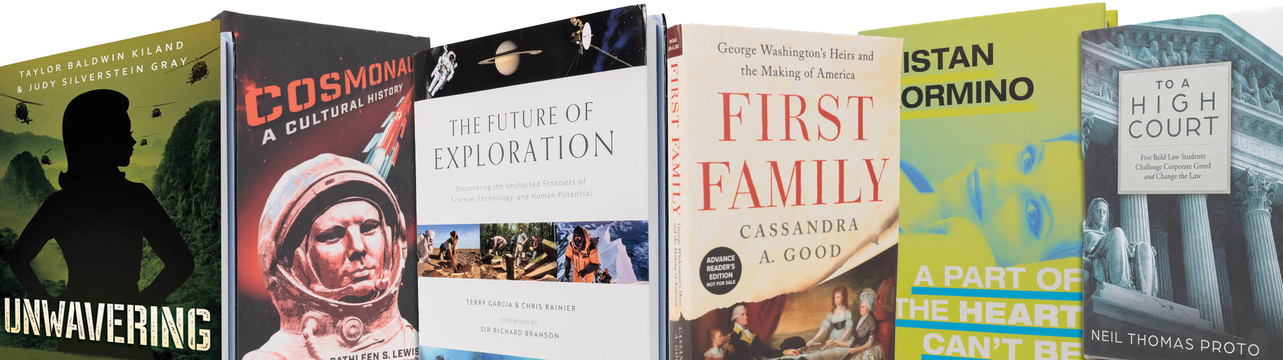 Collage of featured book covers