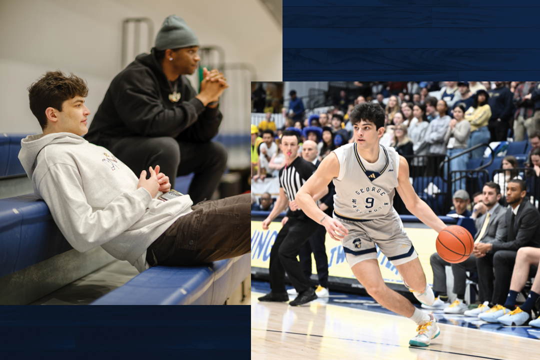 Garrett on court at GW