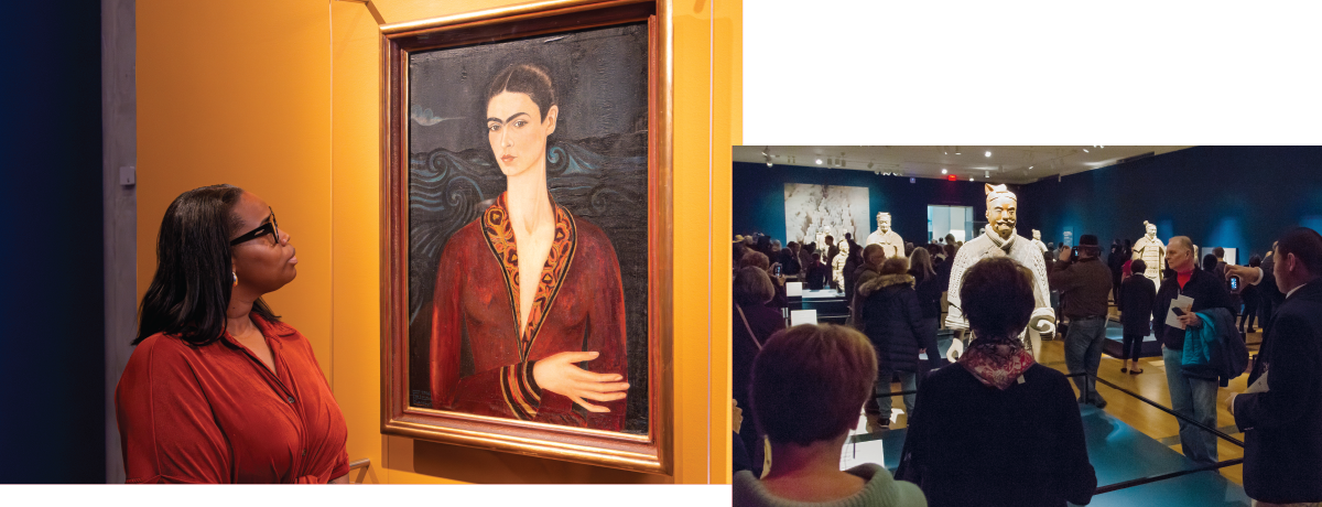 People in museum
