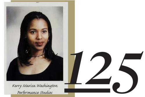 125, Kerry Washington's yearbook photo