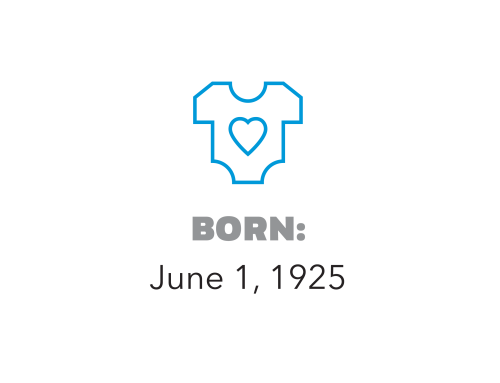 Born on June 1, 1925