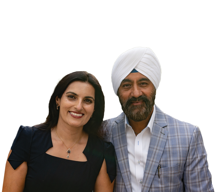 Seema (left) and Sonny Kakar