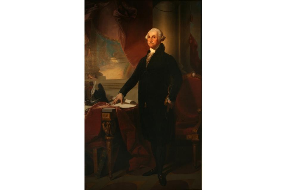 Gilbert Stuart Monro-Lenox: Portrait of George Washington (Courtesy Luther W. Brady Art Gallery)