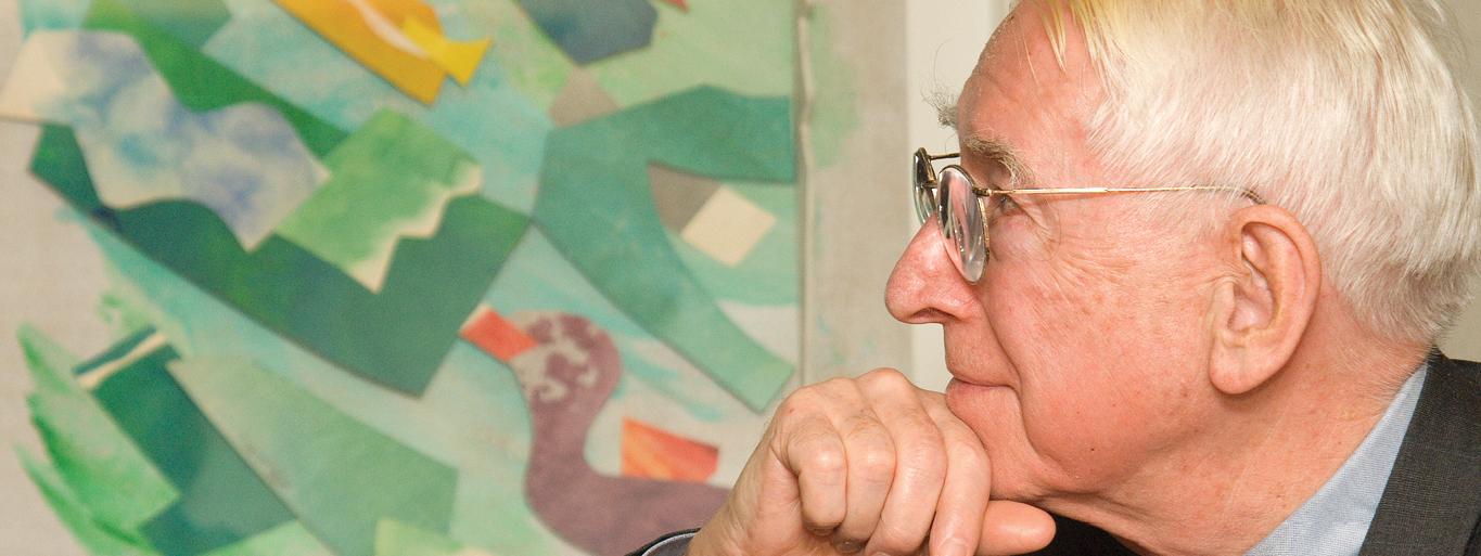 Brady Looks at a painting