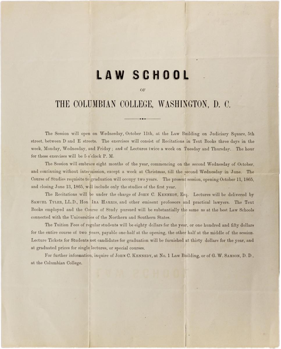 Old Law school letter