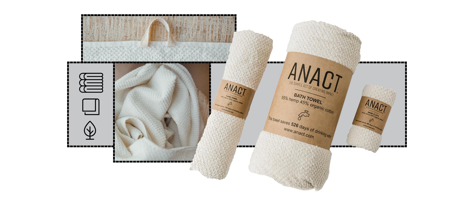 ANACT Hemp-Based Towels